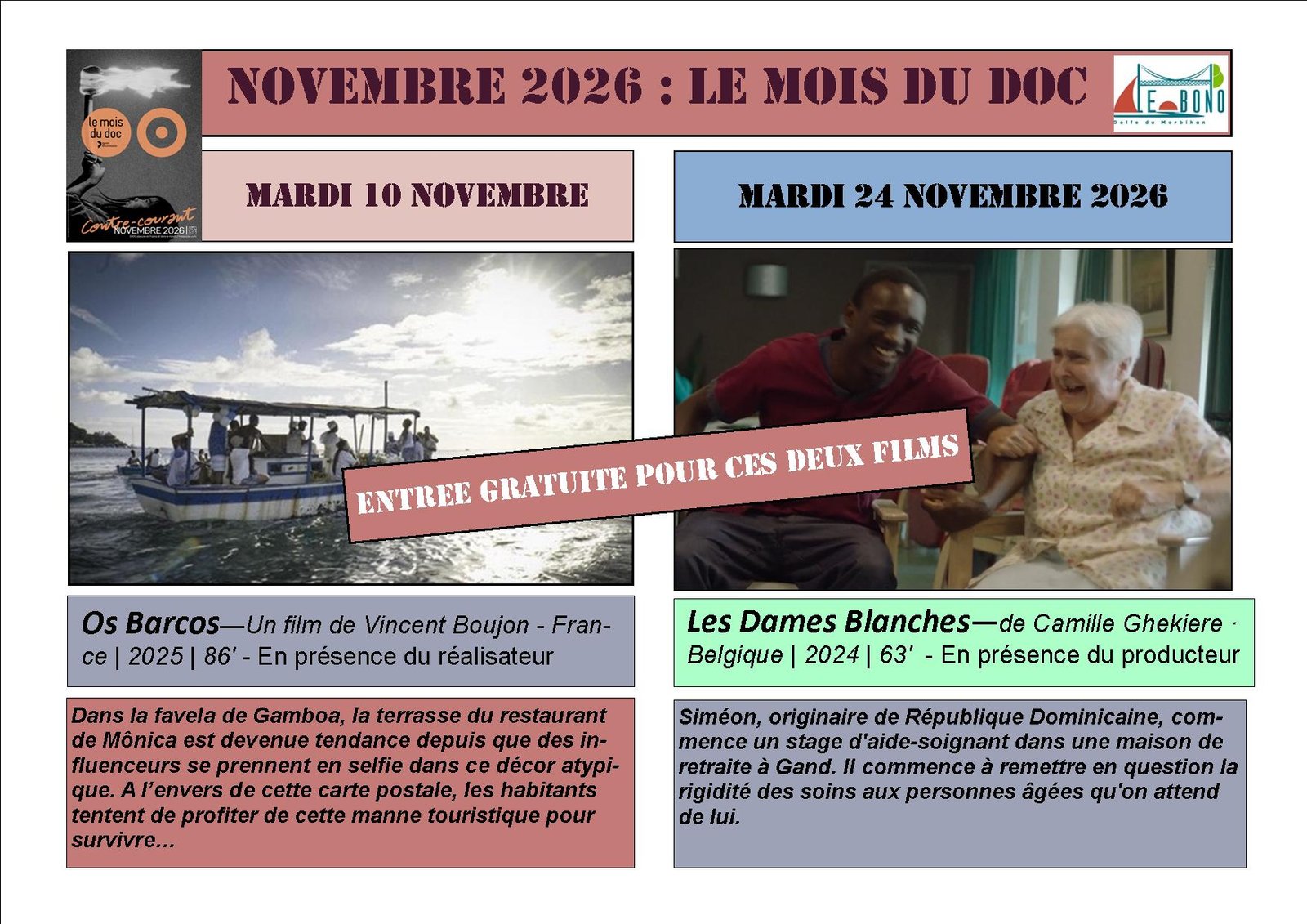 Mois du Doc – novembre 2026
